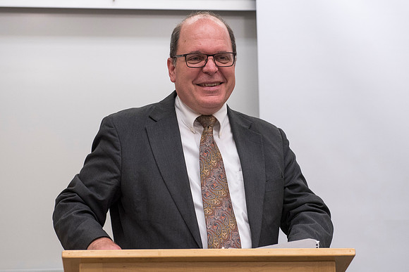 Jeff Chapman, one on the Religion instructors, teaches the Foundations of the Restoration course on campus.