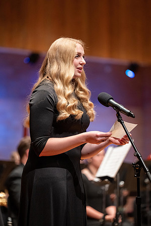 A retirement concert and reception for Diane Soelberg the director of the Symphony Band.
