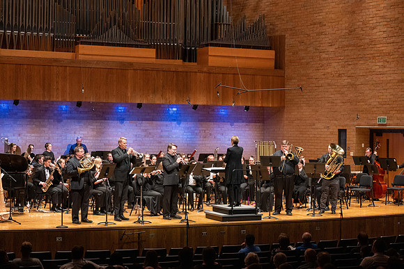 A retirement concert and reception for Diane Soelberg the director of the Symphony Band.