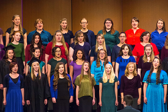 The BYU-Idaho Concert Choir sings "High on the Mountain Top."