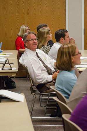 Faculty &amp; Staff attending classes held at faculty meeting Fall 2013