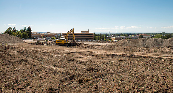 Formerly the girls dorms over 400 parking spaces are being created.