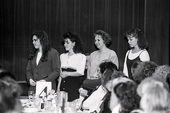 The Business Department holds an Awards Banquet. March 1995.