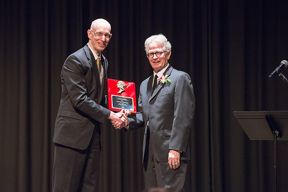 An "Evening Of Honors" recognizing Rodger Sorensen with the Eliza R. Snow Award for his contribution to the Arts. Rodger has taught and directed Theater for 42 years, first at the college of Eastern U