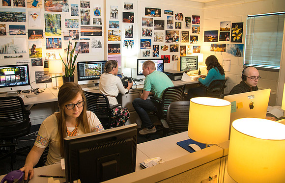 Talented students are an important of University Relations with their skills as photographers, designers, writers and web developers.
