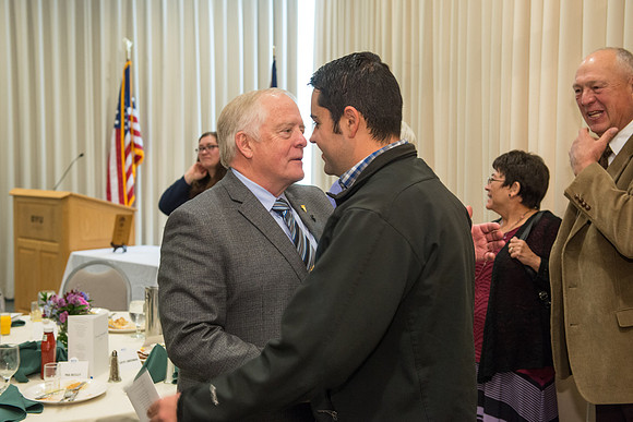 Emeritus Breakfast, Nov 2018, BYU-Idaho Alumni Award of excellence was awarded to Jon Beesley.