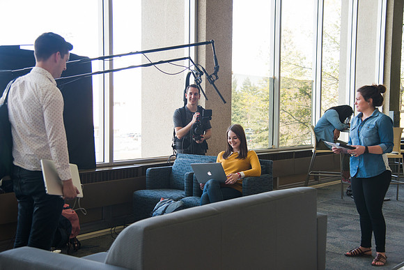 A behind the Scenes of a "break-up" video between students and iLearn 2.0.