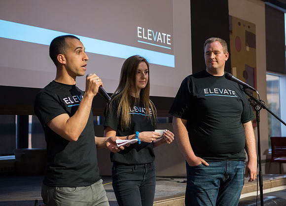 The Elevate Kickoff, a competition for social change, was held in the Crossroads, Fall Semester.