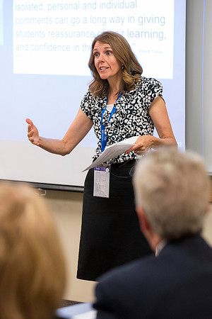 Faculty participate in breakout sessions as part of the Online Learning & Teaching Conference.