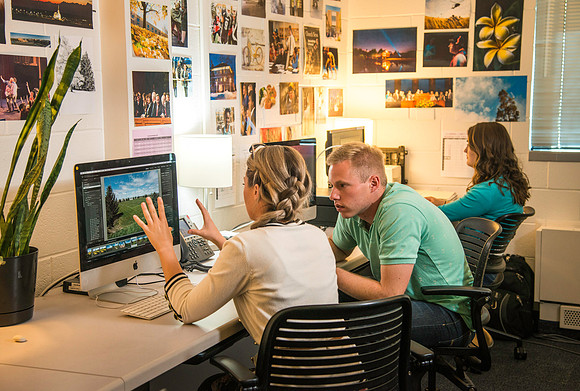 Talented students are an important of University Relations with their skills as photographers, designers, writers and web developers.