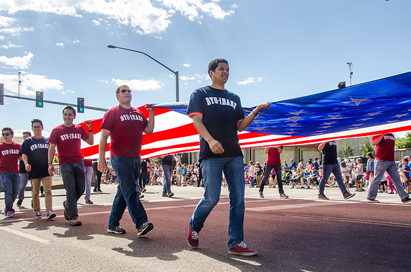 Fourth of July independance day parade in Rexburg, Idaho.