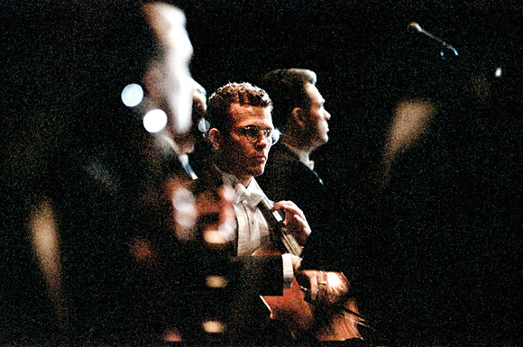 Orchestra member performing Imanuel in the Tabernacle