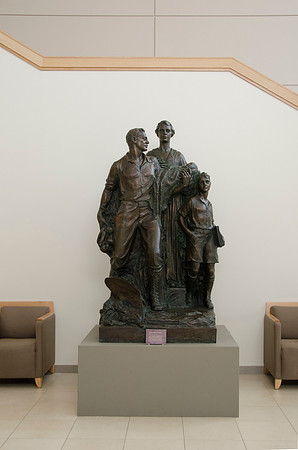One of many statues found in the BYU-Idaho Center