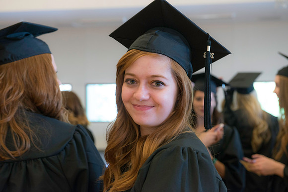 Graduates gather for BYU-Idaho commencement.
