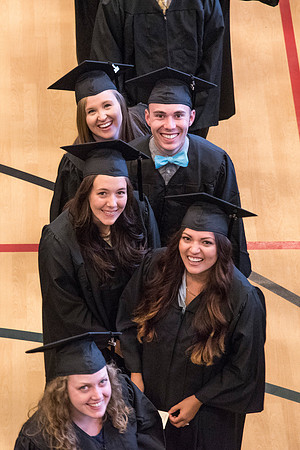 Students of Brigham Young University-Idaho prior to convocation of the Spring 2016 semester. Photo by Ryan Chase.
