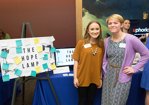 Comm Students get the chance to show off their skills through doing a senior project. The students are mentored throughout the semester and then judged and graded for the quality of their work.