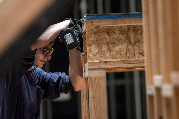 Behind-the-scenes of drama's upcoming play, "A Midsummer Night's Dream."