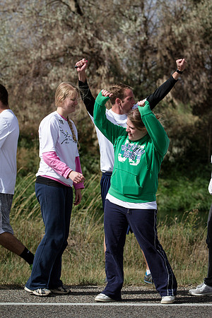More than 600 participants ran in a 37 mile relay race, beginning at the Rexburg Temple and ending in Idaho Falls.