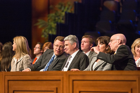 Geral Causse, Presiding Bishop, speaks at BYU-Idaho Devotional.
