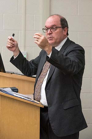 Jeff Chapman, one on the Religion instructors, teaches the Foundations of the Restoration course on campus.
