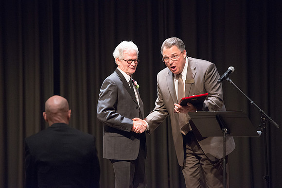 An "Evening Of Honors" recognizing Rodger Sorensen with the Eliza R. Snow Award for his contribution to the Arts. Rodger has taught and directed Theater for 42 years, first at the college of Eastern U