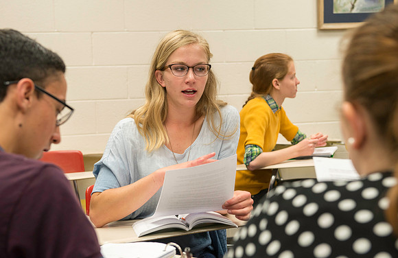 English Instructor Eric d'Evegnee teaches Fundamentals of Literary Interpretation.