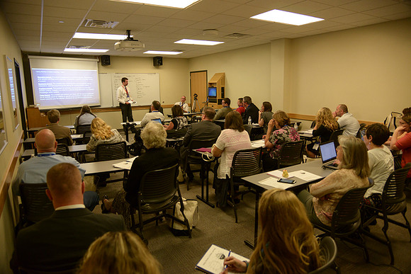 Online Instructors gather for a conference at BYU-Idaho. Photos by Photo Services