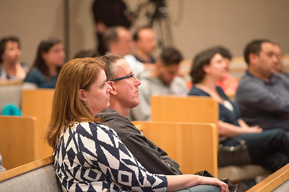Parents meet with President and Sister Gilbert along with others members of the Executive Office during a Q&A.