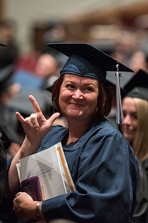 Students of Brigham Young University-Idaho at graduation of the Spring 2016 semester. Photo by Ryan Chase.