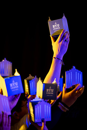 BYUI Taylor Building Lanterns - Mar 2025