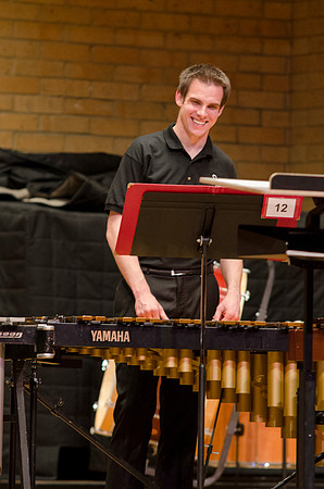 Students after performance at the RixStix concert, Spring 2013