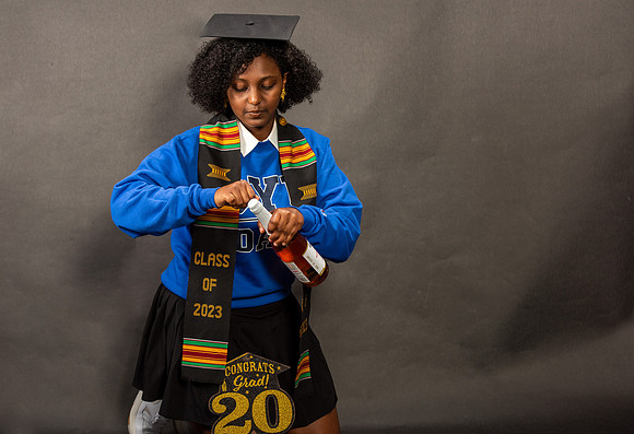 Graduation Portraits of Hermela Denboba and Hana Edossa.