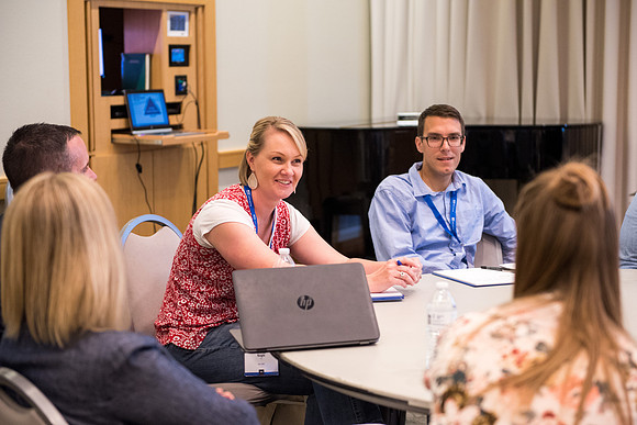 Online Instructors come to BYU-Idaho campus for further learning to enhance teaching skills.