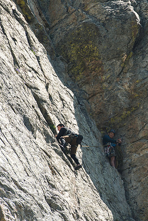 A massive rock buttress, several hundred feet tall on the South boundry of the Jackson Hole Ski resort. (Rock climbing video shoot directed by Michael Ballard and assisted by Taylor Ray. Scott Hurst b