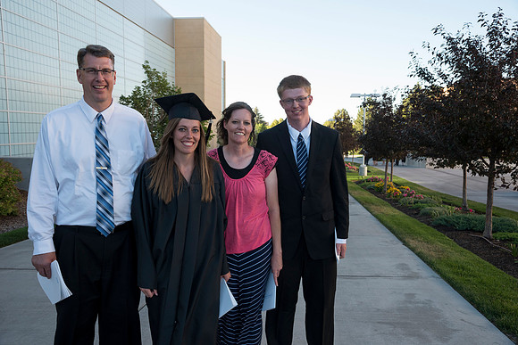 Students of Brigham Young University-Idaho at graduation of the Spring 2016 semester. Photo by Ryan Chase.