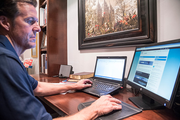 Promotional photos for Online Learning to help in recruiting new instructors. Model: Sean Robertson