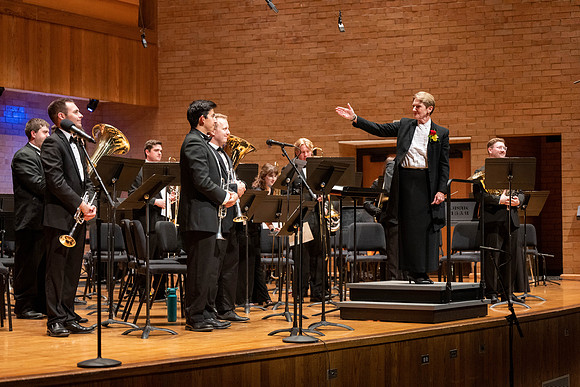 A retirement concert and reception for Diane Soelberg the director of the Symphony Band.