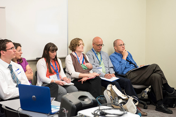 Faculty participate in breakout sessions as part of the Online Learning & Teaching Conference.