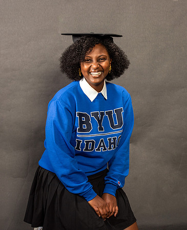 Graduation Portraits of Hermela Denboba and Hana Edossa.