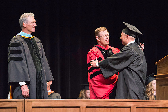 BYU-Idaho graduation. Convocation for the College of Business and Communication. Tyler Rickenbach