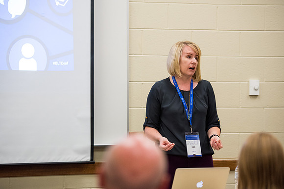 Online Instructors come to BYU-Idaho campus for further learning to enhance teaching skills. Instructor: Brooke Jenkins.