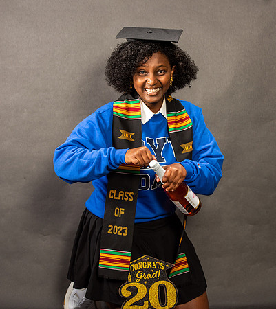 Graduation Portraits of Hermela Denboba and Hana Edossa.