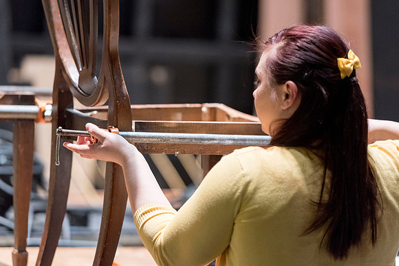 Behind-the-scenes of drama's upcoming play, "A Midsummer Night's Dream."