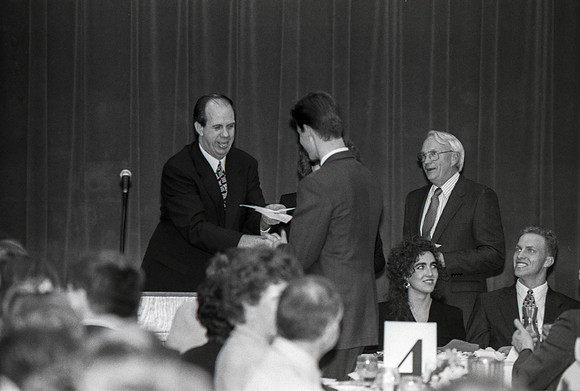 The Business Department holds an Awards Banquet. March 1995.