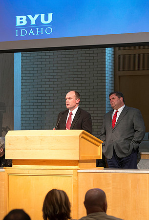 Parents meet with President and Sister Gilbert along with others members of the Executive Office during a Q&A.