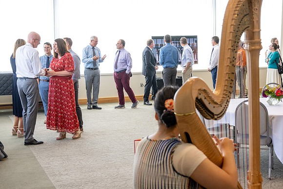A reception for President Henry J Eyring and his wife Kelly to express their gratitude to employees of BYU-Idaho.