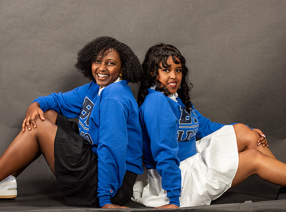 Graduation Portraits of Hermela Denboba and Hana Edossa.