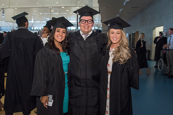 Students of Brigham Young University-Idaho prior to convocation of the Spring 2016 semester. Photo by Ryan Chase.