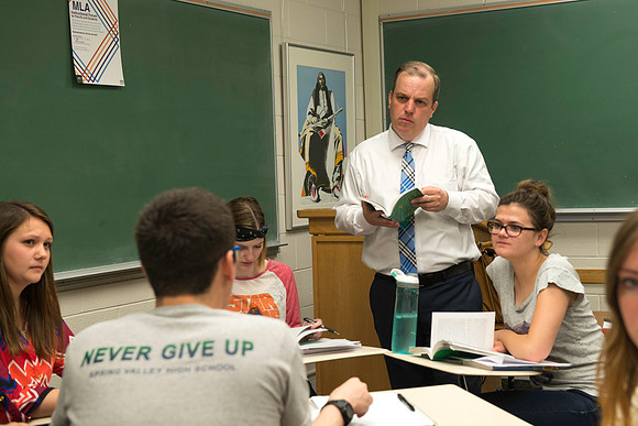 English Instructor Eric d'Evegnee teaches Fundamentals of Literary Interpretation.