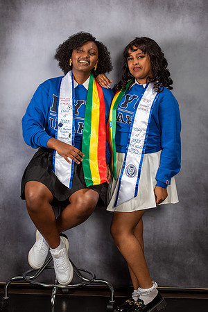 Graduation Portraits of Hermela Denboba and Hana Edossa.